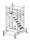 MÜBA 4,65m Typ 150/2-180  Alu- Treppengerüst fahrbar Arbeitshöhe 4,65 m, Gerüsthöhe 3,95m, Standhöhe 2,65m, Standfläche 1,30x1,80m