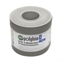 AOS STAHL 1x Wind- und Sichtschutzstreifen |PP| polyline - 26m - inkl. Versand - FENSTERGRAU fenstergrau