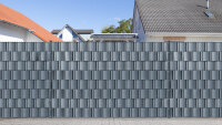 AOS STAHL 1x Wind- und Sichtschutzstreifen |PP| polyline - 26m - inkl. Versand - FENSTERGRAU fenstergrau