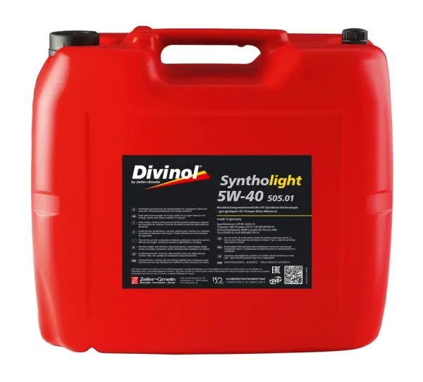 Divinol Motoröl Syntholight 5051 SAE 5W-40 32353 20 l Kanister, HC-Synthese, VW TDI Pumpe-Düse