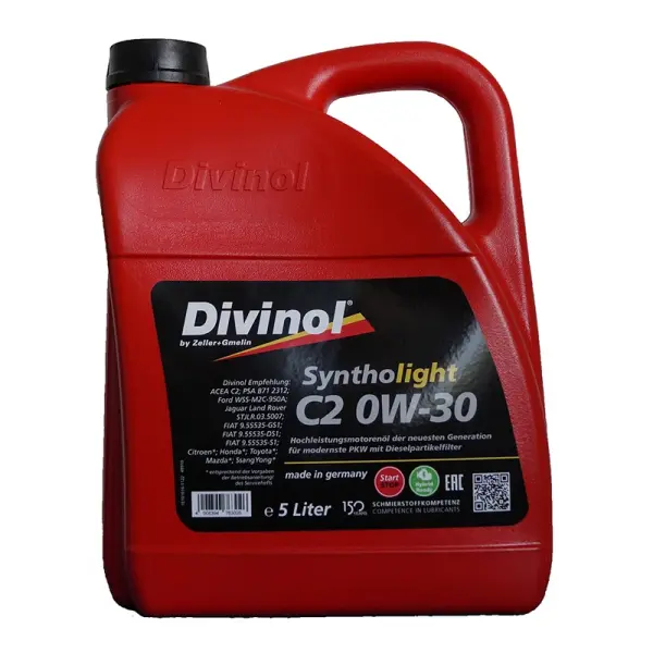 Divinol Syntholight C2 33001 Motoröl 0W-30, 5 l Kanister, ACEA C2