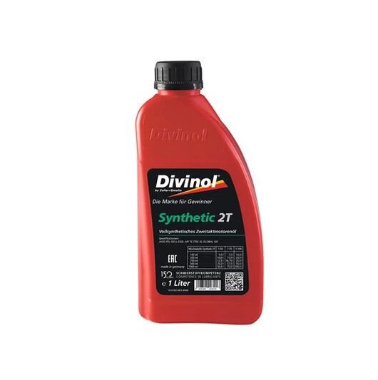 Zeller + Gmelin Divinol Synthetic 2T Motorenöl 90626 1 l, selbstmischend, aschearm