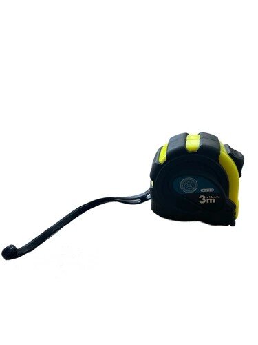 Profibau Stahl-Bandmaß 61044 5 m x 19 mm, gummiummantelt, MID-zertifiziert