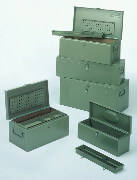 PROFIBAU Stahlblechkoffer, beidseits mit Griffe 690 x 360 x 310 mm