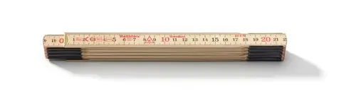 Profibau Schwedenmeter Gliedermaßstab 59 57702, 2 m, Glasbirke, EU-Klasse III