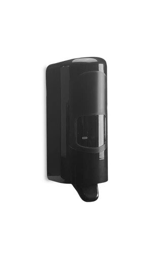 PEVA ONE Spender 61049 schwarz für 1 l Softflaschen, abschließbar, mit integrierter Dosierpumpe