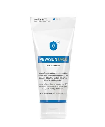 Profibau Pevasun Sonnencreme 61053 UV50+ Hautschutz, 100 ml Tube, Wasserfest, UV-C Schutz