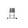 Profibau Teleskop-Anlegeleiter 61054 Soft-Close, 3,8 m, 150 kg Traglast