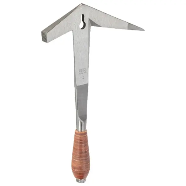 Picard Schieferhammer 61459 207 R XL, Rheinische Form, handgeschmiedet, mit Ledergriff und Nagelzug, für Rechtshänder, 700 g