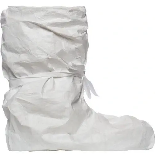 Tyvek 500 Überstiefel 61476 Weiß, Modell POBO, mit Gummizug und Zugband