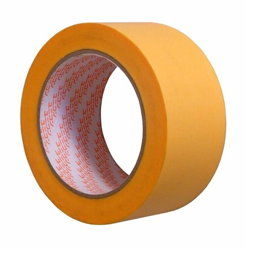 Profibau Soft-Tape Abklebeband 61513 Gold, 50 mm x 50 m, UV-beständig, für scharfe Farbkanten