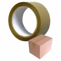 Profibau Packband T108 61525 Braun, 48 mm x 66 m,...