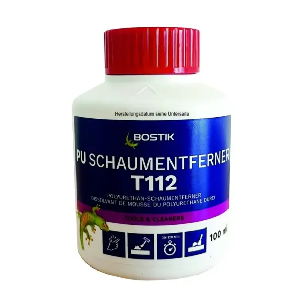 Bostik PU-Schaum Entferner T112 61595 100 ml, für ausgehärteten PU-Schaum, pastös