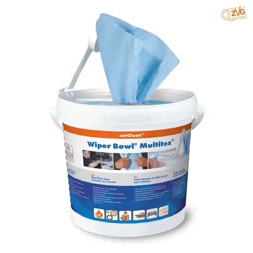 ZVG Wiperbowl Spendereimer 62628 Polytex, 25 x 25 cm, Isopropanol 70/30, 72 Tücher