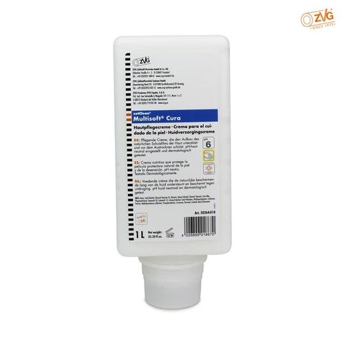 ZVG Hautpflegecreme Mulisoft Cura 62636 1 Ltr. Softlasche, silikonfrei, mit Bienenwachs