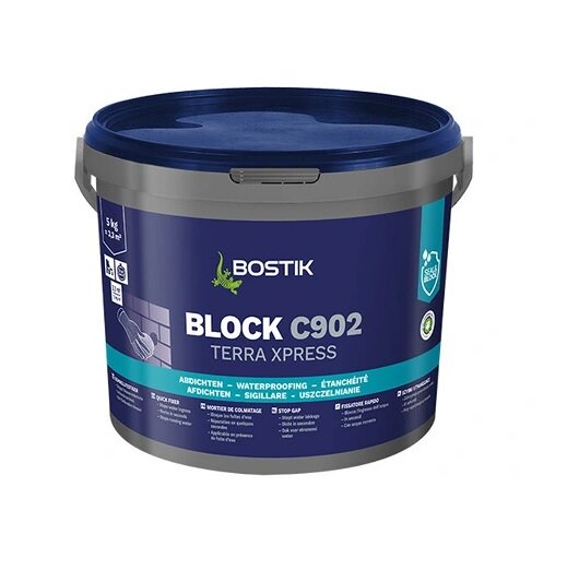 Block C902 Terra Xpress Spezialzement 62693, 15 kg, für fließendes Wasser