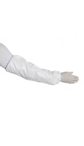 Ärmelschoner Tyvek 500 62740 Weiß, 50 cm, mit Gummizug, Kat. III Typ 6