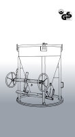 Eichinger Betonsilo 1012 BS146-102, 500-2000 Liter, Kette/Bügel, zentraler Auslass mit Handhebel