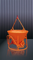 EICHINGER Betonsilo, 1014.0, 120 Liter, konisch, Bügel, Handhebel, zentraler Auslass