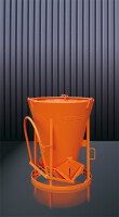 EICHINGER Betonsilo, 1015.7, 400 Liter, konisch, angeschweißte Kette, Handhebel, zentraler Auslass