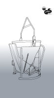 Eichinger Betonsilo 1020 BS146-110 mit Kette, Bügel oder Traverse, 150-2000 Liter, Bewegliches Auslaufblech