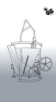 Eichinger Betonsilo 1020 BS146-110 mit Kette, Bügel oder Traverse, 150-2000 Liter, Bewegliches Auslaufblech