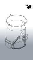 EICHINGER Betonsilo 1021 - 150-4000Liter - Kette/ Bügel/ Traverse - seitlicher Auslauf