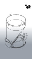 Eichinger Betonsilo 1021 BS146-111 mit Kette, Bügel oder Traverse, seitlicher Auslauf, 150-4000 Liter