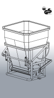 EICHINGER Betonsilo 1029 - 400-2000Liter - Kette/ Bügel/ Seil/ Traverse - zentraler oder seitlicher Auslauf mit beweglich Auslaufblech