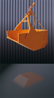 EICHINGER Aushubkübel 1044.6, 375 Liter, 750 kg, angeschweißte Kette