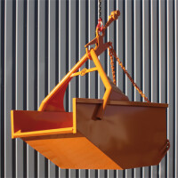 EICHINGER Aushubkübel 1044.12, 1000 Liter, 2000 kg, angeschweißte Kette