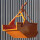 EICHINGER Aushubkübel 1044.12, 1000 Liter, 2000 kg, angeschweißte Kette