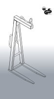 EICHINGER Ladegabel 1051.1, 600 kg, Doppelbügel zum manuellen Gewichtsausgleich, starre Gabelzinken