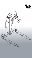 EICHINGER Ladegabel 1052.4, 2000 kg, Federdruck zum automatischen Gewichtsausgleich, Verstellbare Gabelzinken