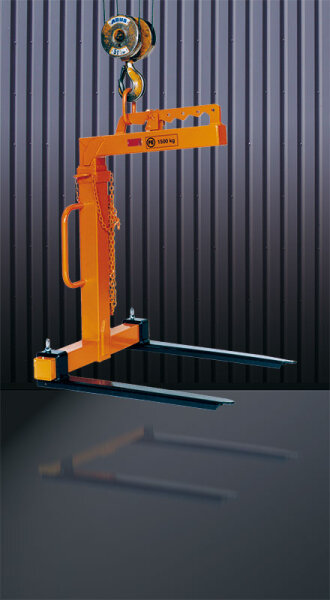 HMT Krangabel 1500 Kg Tragkraft – Höhenverstellbar 1100–1700 Mm, Zinkenweite Verstellbar – Aus Deutscher Fertigung