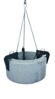 EICHINGER Schachtringgehänge 1062.2 Tragkraft 1500kg Kettelänge 2,5m Spannbereich & Rohrgröße 40 - 140 mm - max. 3 Meter