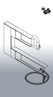EICHINGER Schachtringklemme 1063.3 Tragkraft 1500kg Kettelänge 1,7m Spannbereich & Rohrgröße 25 - 85 mm - max. 2 Meter