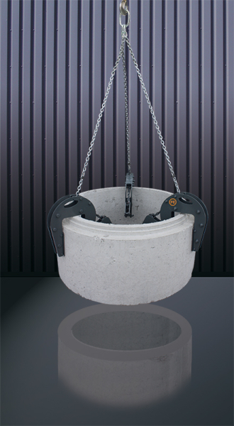 EICHINGER Schachtringklemme 1063.9 Tragkraft 5000kg Kettelänge 2,9m Spannbereich & Rohrgröße 100 - 220 mm - max. 3 Meter