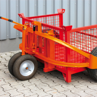 EICHINGER Gelände-Hubwagen 1106, 1500 kg, Gabelabstand variabel, reinorange