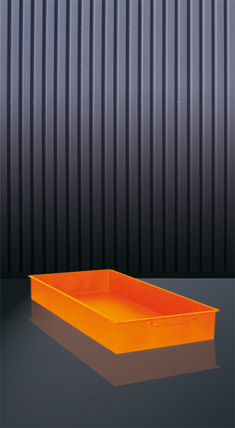 EICHINGER Mörtelpfanne 1201.6, 460 Liter, Materialstärke 2,0 mm, reinorange