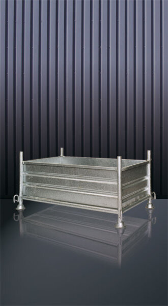EICHINGER Vollwand-Stapelgestell 1312.3, 1500 kg, LxBxH 900x700x910 mm, verzinkt