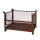 EICHINGER Gitterbox-Stapelpalette 1315.5, Längsseite 1/3 klappbar, 1500 kg, LxBxH 1000x800x750 mm, schokoladenbraun