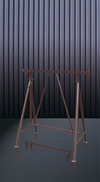 EICHINGER Gerüstbock 1301.2, Auflage 1200 mm, Höhe 1050-1750 mm, schokoladenbraun