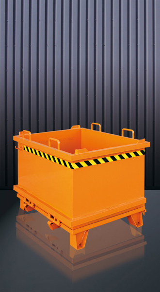 EICHINGER Klappbodenbehälter, 1500 kg, 750 Liter feuerverzinkt