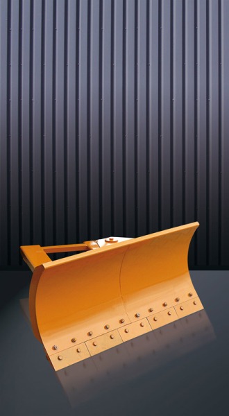 EICHINGER Schneeschieber, Schildbreite 1500 mm,  reinorange, stahl