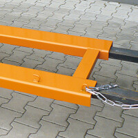EICHINGER Schneeschieber, Schildbreite 1500 mm,  reinorange, stahl