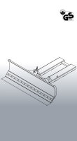 EICHINGER Schneeschieber, Schildbreite 1800 mm,  anthrazitgrau, stahl