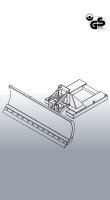 EICHINGER Schneepflug mit Niveauausgleich, Einfahrtasche unten Schildbreite 1500 mm reinorange, pur