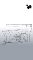 EICHINGER Schneepflug mit Niveauausgleich, Einfahrtasche oben Schildbreite 1800 mm reinorange, fks