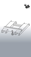 EICHINGER Lasthaken Stapler-Aufsatz für 1 Zinken, 1000 kg,  reinorange
